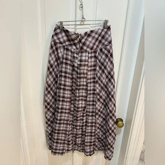 Free People Plaid Maxi Skirt - Picture 2 of 7